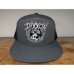 DIXXON Skull Chain Trucker Hat Snapback Grey Mesh Adjustable